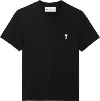 Ami Place Des Victoires T-Shirt - - Tops - Uomo - Nero - S