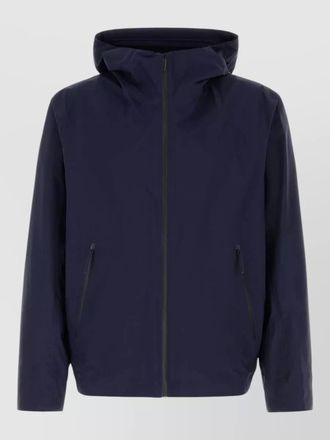 Veilance nylon hooded secant jacket elasticated hem
