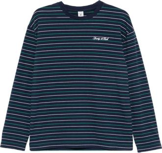 Sporty & Rich Maglione a righe con girocollo - - Tops - Donna - Blu - XS