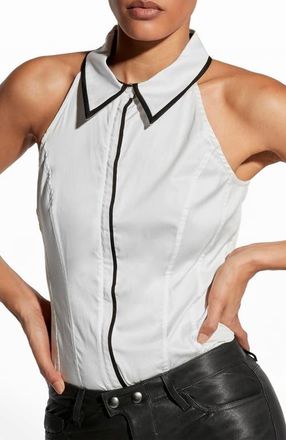 AS by DF Reese Halter Blouse in White at Nordstrom, Size Xx-Large
