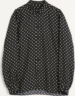 Valentino Camicia In Twill Di Seta Con Stampa Plusdepois Uomo NERO/BURRO 38