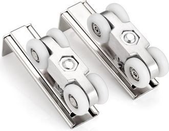 OEM Poleas De Acero Inoxidable De 2 Piezas Para Puertas Correderas De Armarios Y Puertas De Granero, Ahorran Espacio, Dise&ntilde;o Interior Elegante