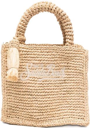 MC2 Saint Barth Woven Handbag with Rectangular Shape and Braided Design