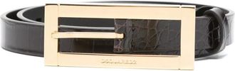 Dsquared2 Cintura con fibbia effetto coccodrillo - Marrone