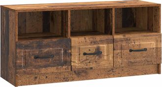 vidaXL Mueble De Tv Con Caj&oacute;n Madera Envejecida 102 X 34,5 X 47 Cm Vidaxl
