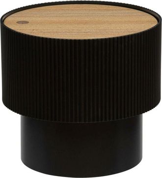 Atmosphera Tavolino enola in frassino impiallacciato p38,5 cm nero - Atmosphera créateur dintérieur