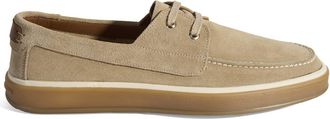 Desa Man Slip-Ons - Suede Upper, Leather Lining, Flat Heel, Elastic Laces, Breathable | Brown - 44