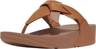 FitFlop Fit Flop Dames Lulu Geknoopte Leren Sandalen (Beige)