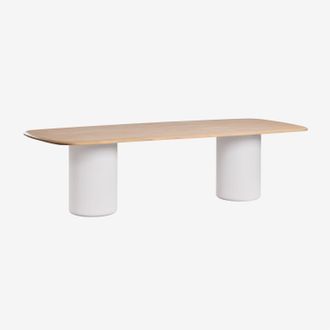Sklum Mesa De Comedor Rectangular 270x110 Cm En Madera De Acacia Leighton Sklum