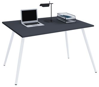 VCM Vcm - Mesa De Escritorio Mesa De Oficina Scandanivischer Retro Look Salia 160x80 Cm (antracita)