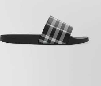 Burberry logo print sliders
