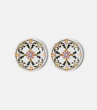 La DoubleJ Tyrrhenia Tulyps set of 2 dessert plates