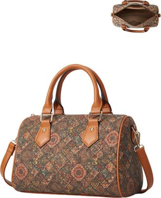 Generic Cork Shoulder Bag for Women Bohemian Style Vintage Crossbody Handbag Hobo Satchel Purse, C-3