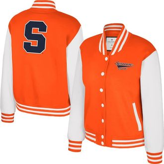 Colosseum Womens Colosseum Orange Syracuse Orange French Baguette Full Snap Fleece Jacket at Nordstrom, Size X-Large