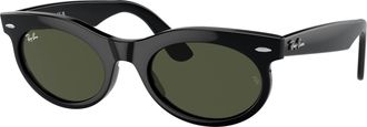Ray-Ban WAYFARER OVAL Green Oval Unisex Sunglasses RB2242 901/31 50