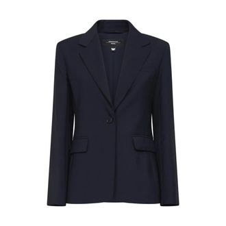 Max Mara Blazers, female, Blue, Size: L Wkdlamine Blazer