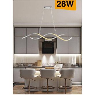 Trade Shop Trade Shop Traesio - Trade Shop - Lampadario Soffitto Led Onde Intrecciate Moderno 28w Luce 3000k 6500k 4000k B56b