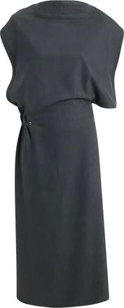 Khaite Iris gedrapeerde jurk - Grijs