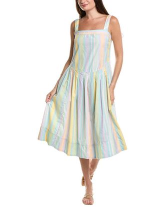 Free People Primavera Stripe Midi Dress