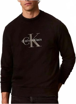 Calvin Klein Sudadera 350Terry con Monograma - Sweatshirts & Hoodies - Hombre - Negro - S