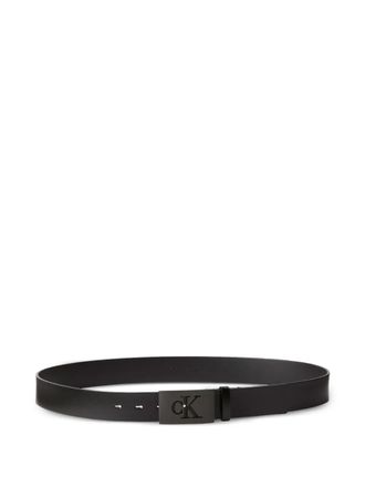 Calvin Klein logo-buckle belt - Black