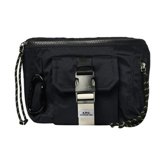 A.P.C. Functional Zip Closure Crossbody Bag with Adjustable Strap