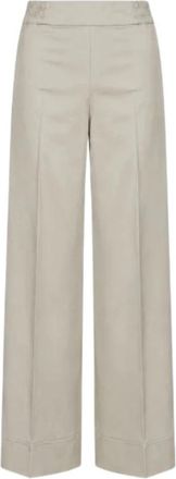 D.exterior Wijde Broeken - Dames - Wijde Broeken - Beige - L - Broeken