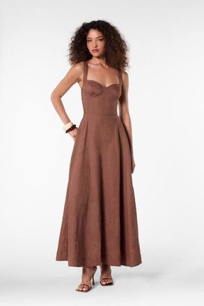 Nicholas Anya Dress in Mocha at Nordstrom, Size 10