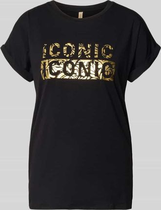 Soyaconcept T-Shirt mit Rundhalsausschnitt und Print Modell MARICA in BLACK, Gr&ouml;&szlig;e XXL