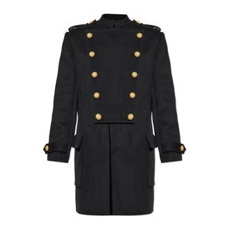 Balmain Hombre, Abrigos, Negro, Talla: S