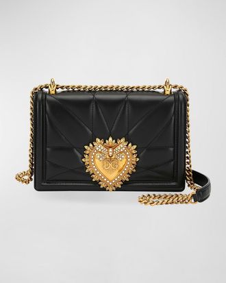 Dolce & Gabbana Devotion Medium Quilted Crossbody Bag