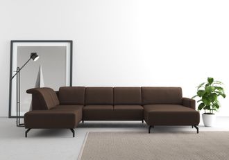 Sit&more Wohnlandschaft »Bailando U-Form« wahlweise mit Kopfteilverstellung und Vorziehsitz, motorisch