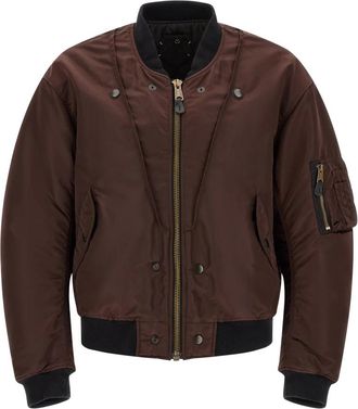 Maison Margiela Reversible Bomber - Heren - Bomber jackets - Bruin - M - Katoen - Jassen