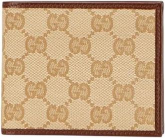 Gucci Pre-owned Wallets, female, Beige, Size: ONE SIZE Pre-owned Canvas wallets