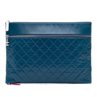Chanel Gequiltede Leren Clutch Tas