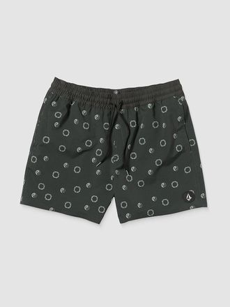 Volcom Lido Print Trunk 16 Boardshorts grijs