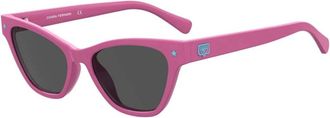 Chiara Ferragni Glamoureuze Cat-Eye Zonnebril - unisex - Zonnebrillen - Roze - 52 MM - Accessoires