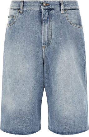 Dolce & Gabbana Blue Cotton Bermuda Mens Shorts