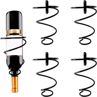OEM Botellero Para 4 Botellas, Botellero, Botellero Colgante, Soporte Para Copas De Vino De Pared, Estante Colgante, Soporte Para Copas De Vino