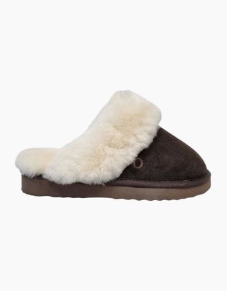 Osprey Womens Osprey London The Celeste Suede Womens Chocolate Slippers - Brown - Size: 6