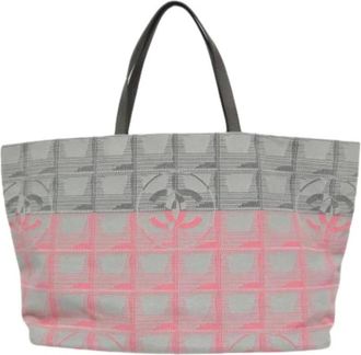 Chanel Pre-owned New Travel Line Tote Bag - Dames - Vintage Shopper - Veelkleurig - ONE Size - Nylon - Vintage