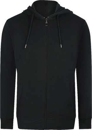 Roberto Cavalli Mens Cavalli Class Traditional Style Leopard Design Black Zip-Up Hoodie - Size: 38