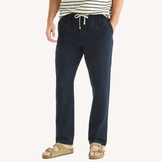 Nautica Mens Linen Drawstring Pant