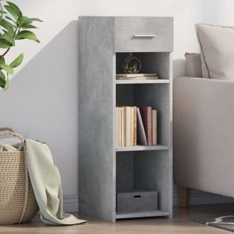 vidaXL Vidaxl - Aparador De Madera De Ingenier&iacute;a Gris Hormig&oacute;n 30x42,5x93 Cm