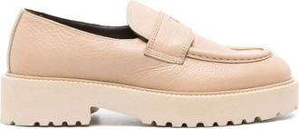Doucal's Elegante Beige Loafers - Dames - Loafers - Beige - 39 EU - Leer - Schoenen