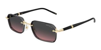 Montblanc MB0483S 003 Mens Sunglasses Gold Size 54