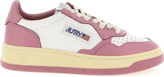 Autry Pink Medalist Low Sneakers
