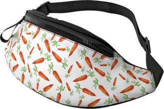 Generic Carrots Chest Bag Belt Bag Lightweight Bumbags For Cycling Travel Hiking 14X35Cm