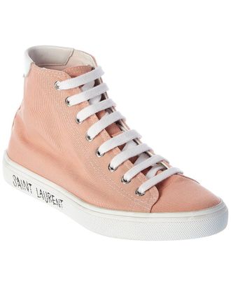 Saint Laurent Malibu Mid Canvas Sneaker