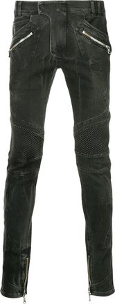 Balmain slim biker jeans - 176 BLACK
